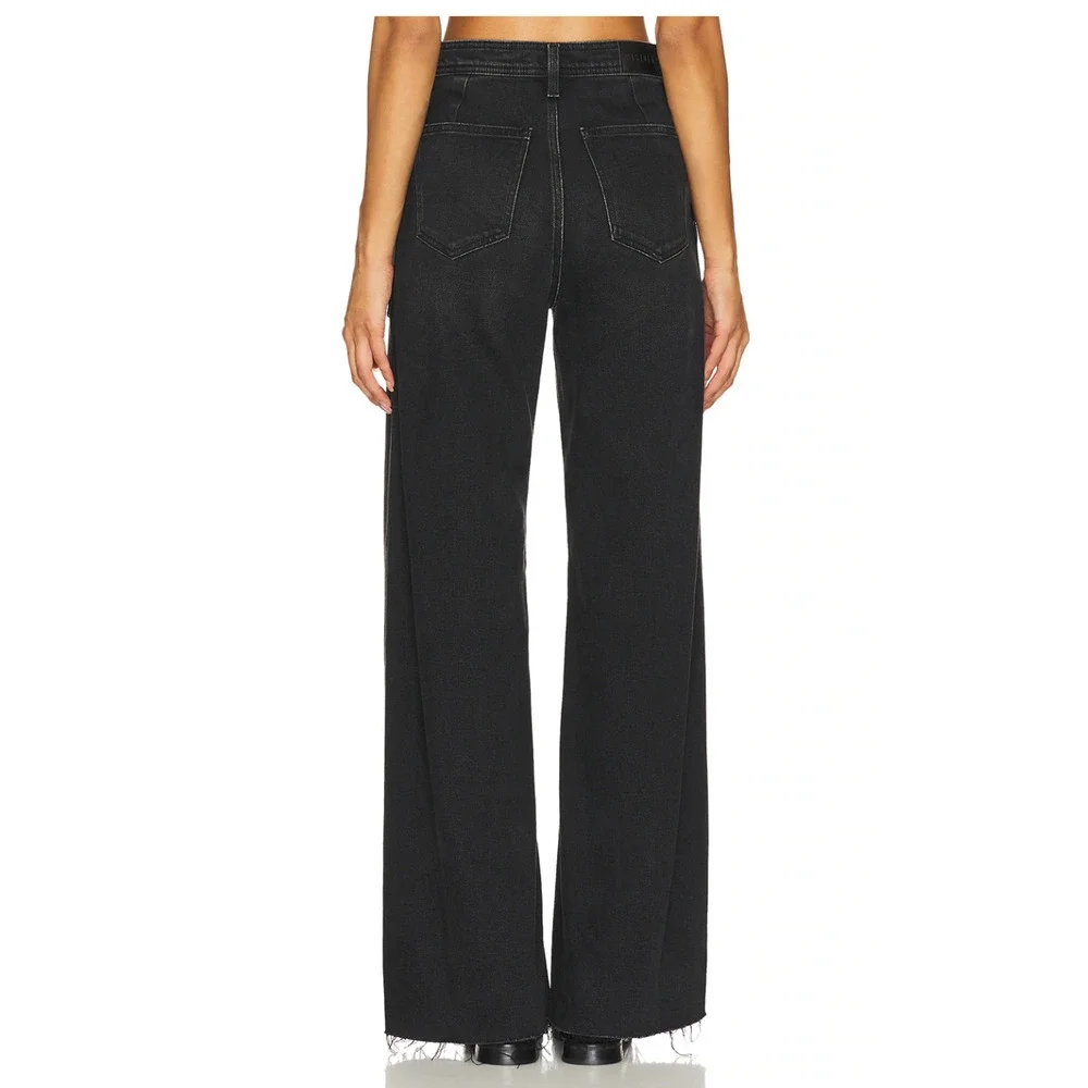 PISTOLA NWT Penny Utility High Rise Wide Leg Black Denim in Collins // 24